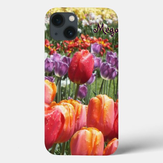 Spring Tulip Garden iPad-draagtas - Personaliseren Case-Mate iPhone Case (Achterkant)
