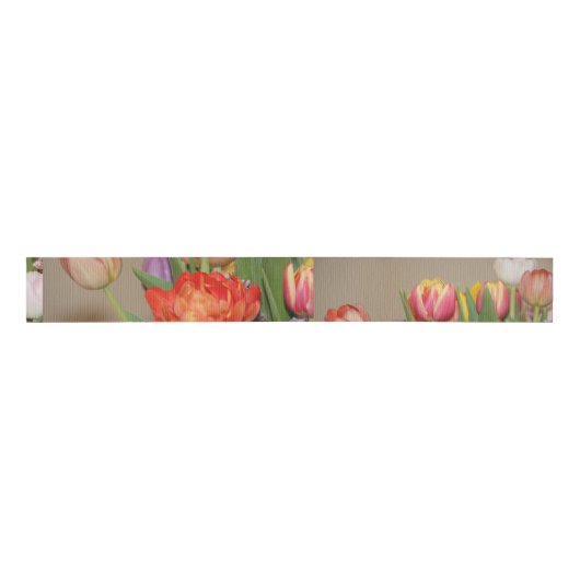Spring Tulip Ribbon Grosgrain Lint (Voorkant)