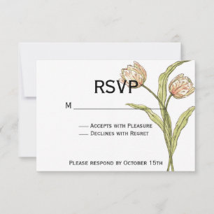 Spring Tulip RSVP (entièrement personnalisable)