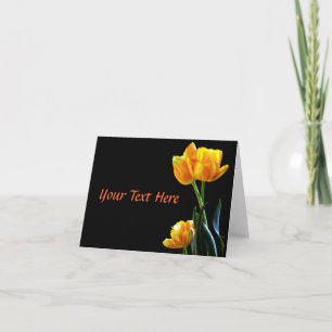 Spring Tulips Elegant Note Cards Kaart