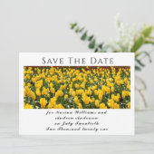 Spring Tulips Flat Save The Date Card (Debout devant)