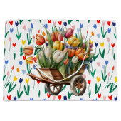 Spring Tulips  Groot Cadeauzakje (Voorkant)