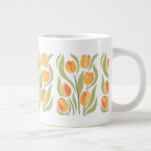 Spring Tulips Patroon Extra Grote Beker