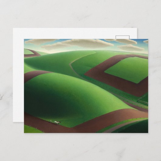 Spring Turning, 1936 by Grant Wood Briefkaart (Voorkant / Achterkant)