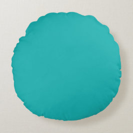 Spring Turquoise Blue Rond Kussen