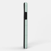 Spring uil, mint groen plaid border iPhone Case-Mate iPhone Case (Achterkant/rechts)