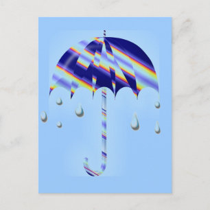 Spring Umbrella Briefkaart