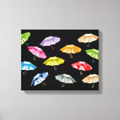 Spring Umbrellas Canvas Afdruk (Voorkant)