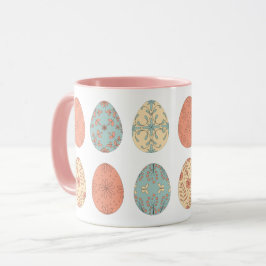 Spring Vibes - Easter Floral Patroon Eieren Mok
