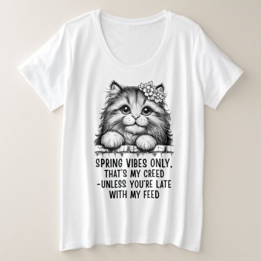 Spring Vibes Only - Funny Cat Lover (Design devant)