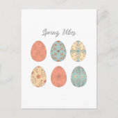 Spring Vibes - Paas Kaart met bloemmotief E (Voorkant)