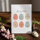 Spring Vibes - Paas Kaart met bloemmotief E