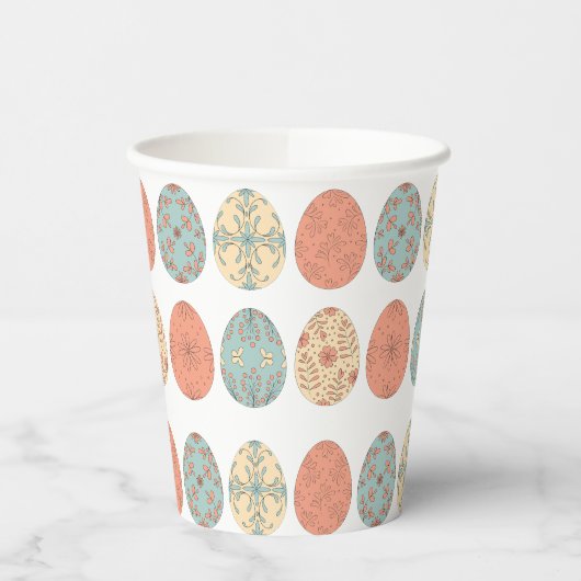 Spring Vibes - Paaspapier Cup met Bloemen Ei Pa Papieren Bekers (Links)