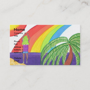 Spring voor Joy! Sjabloon voor visitekaartjes