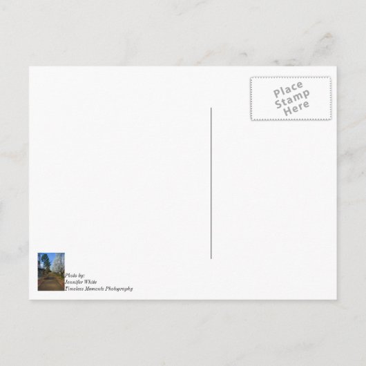 Spring Walk Briefkaart (Achterkant)