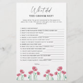 Spring Wat zei de groom tegen het bruidsspel? (Voorkant)