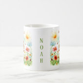 Spring Waterverf Eekhoorn - Gepersonaliseerd Kind Koffiemok (Center)
