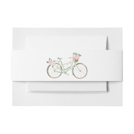 Spring Waterverf Floral Wedding Invitation Band Uitnodigingen Wikkel