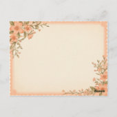 Spring Waterverf Kitten met een letter - Briefkaart (Achterkant)