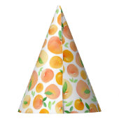 Spring Waterverf Peaches Pattern Feesthoedjes (Achterkant)