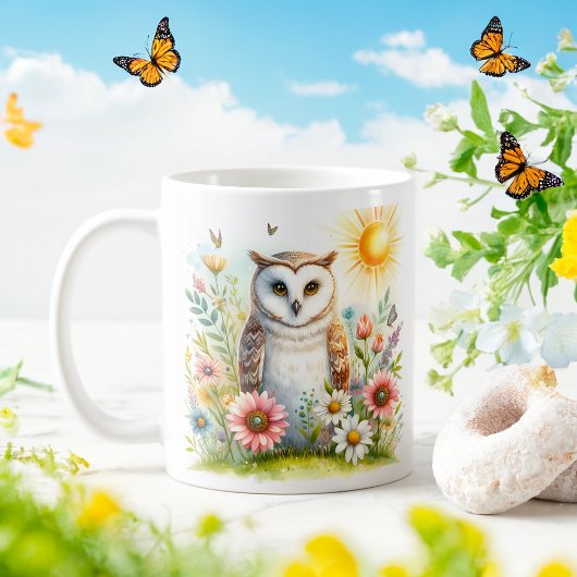 Spring Waterverf Uil - Kind Mok