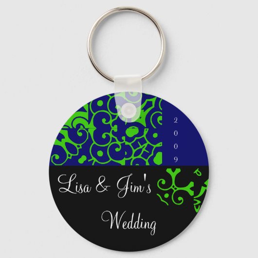 Spring Weddenschap Black & Blue Sleutelhanger -  (Voorkant)