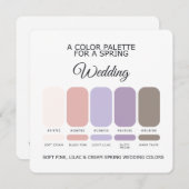 Spring Wedding Color Palette 2026 Card Kaart (Voorkant / Achterkant)