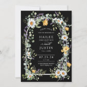 Spring Wedding Kleurrijke Wildflower Bloemen Trend Kaart (Voorkant)