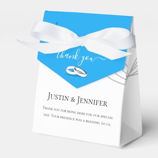 Spring Wedding Rehearsal Dinner Bedankdoosjes (Voorkant Zijde)