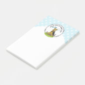 Spring Welsh Terrier Dog met Flowers - Cute Post-it® Notes (Schuin)
