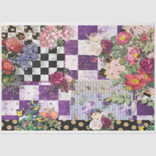Spring Whimsy checkt papier voor afgedankte weefse