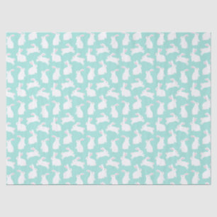 Spring White Bunnies Patroon Tissuepapier
