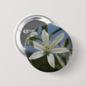 Spring White Flower Button (Voorkant /achterkant)