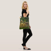 Spring Whitetail Fawn en moeder Deer Tote Bag (Op model)