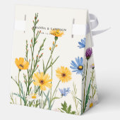 Spring Wild Flower Meadow  Wedding  Bedankdoosjes (Achterkant)