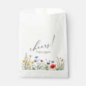 Spring Wild Flower Meadow Wedding Bedankzakje (Voorkant)