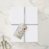 Spring Wild Flower Meadow Wedding Cadeaulabel (Met Touw)