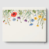 Spring Wild Flower Meadow Wedding Gastenboek (Achterkant)
