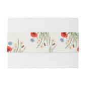 Spring Wild Flower Meadow Wedding Uitnodigingen Wikkel (Achterkant Voorbeeld)