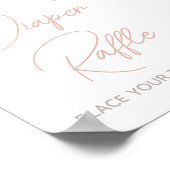 Spring Wildflower Baby shower Luier Raffle Poster (Hoek)