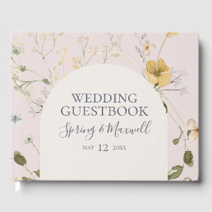 Spring Wildflower   Belooksboek met een zegen Gastenboek