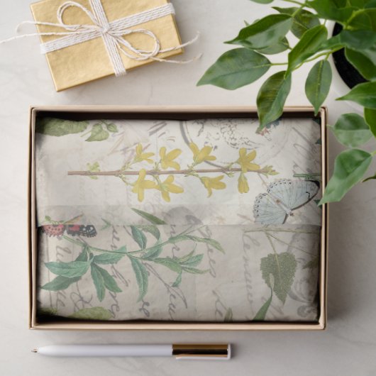 Spring Wildflower Bloemenweide Ephemera Decoupage Tissuepapier (Geschenk)