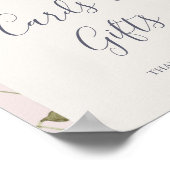 Spring Wildflower | Blush cards en cadeaubonnen Poster (Hoek)