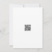 Spring Wildflower Boho Garden QR Code Huwelijk Kaart (Achterkant)