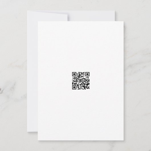Spring Wildflower Boho Garden QR Code Huwelijk Kaart (Achterkant)