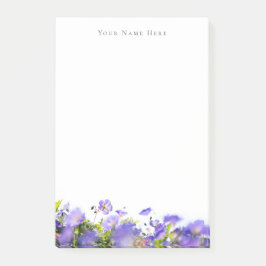 Spring wildflower customizable post-it® notes