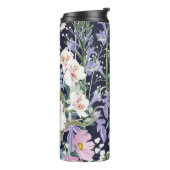 Spring Wildflower: donkerblauw . Thermosbeker (Gedraaid links)