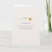 Spring Wildflower | Dusty Paars Folded Wedding Programma (Achterkant)