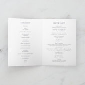 Spring Wildflower | Dusty Paars Folded Wedding Programma (Binnen)