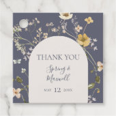 Spring Wildflower | Dusty Paars Hartelijk dank Bedankjes Labels (Voorkant)